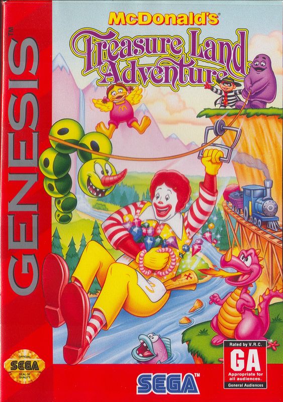 McDonald's Treasure Land Adventure box art for Sega Mega Drive